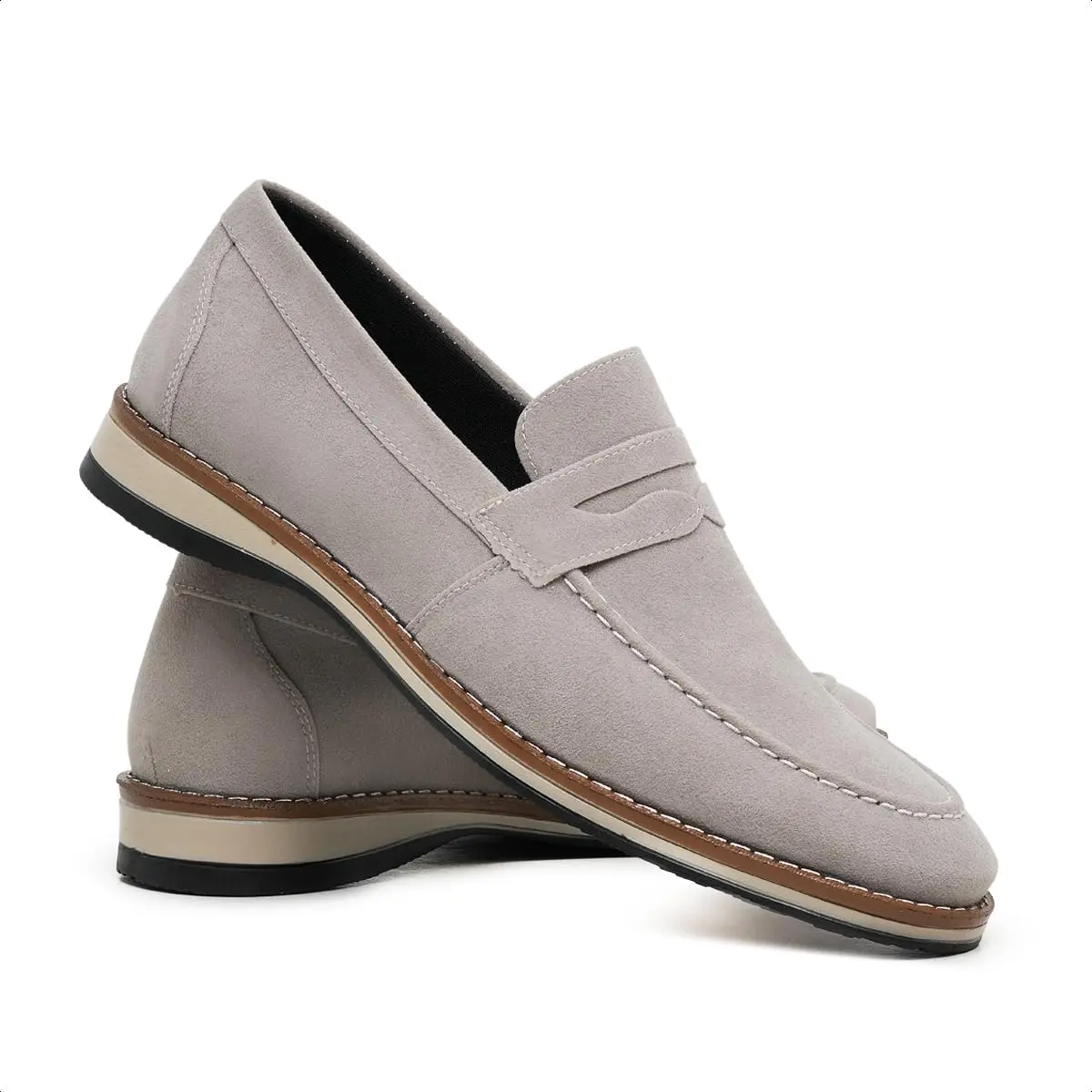 Sapato Masculino Esporte Fino Casual Social Moderno Elegante Premium em Camurça - 1