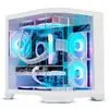 Gabinete Gamer Liketec Impossible Snow, Aquário, Mini Tower, Vidro Temperado, MATX, Sem Fonte, Sem Fans, Branco - 1