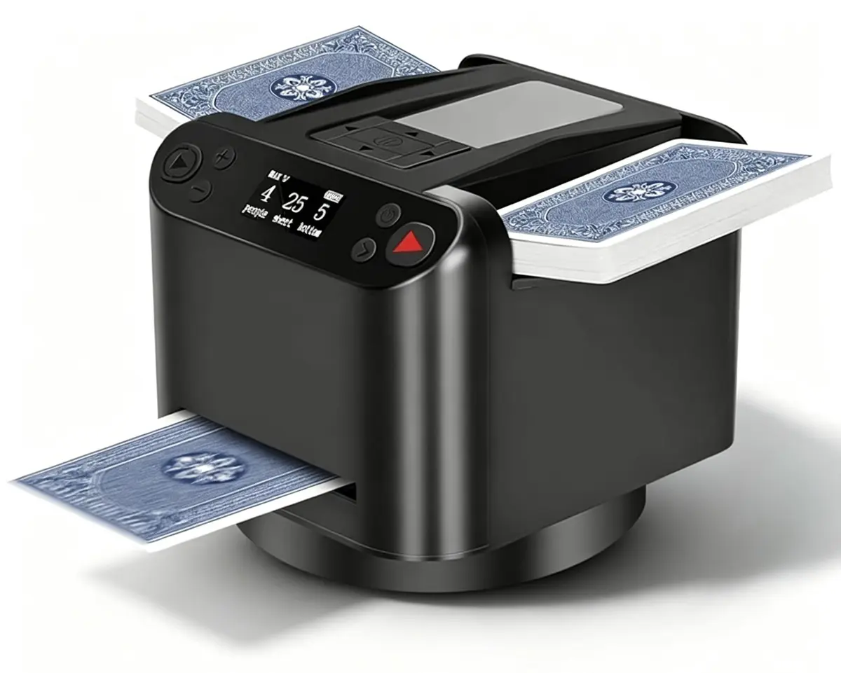 Embaralhador de Cartas, Embaralhador e Distribuidor de Cartas Automático, Embaralhador de Cartas Automático, Embaralhador, Embaralhador para uno, para Pôquer, para Texas Hold'em e Outros - 1