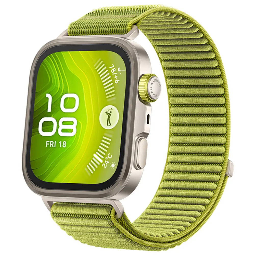 Smartwatch Huawei Watch Fit 4 Pro Verde com 1,82", Pulseira de Nylon, Bluetooth e 32GB