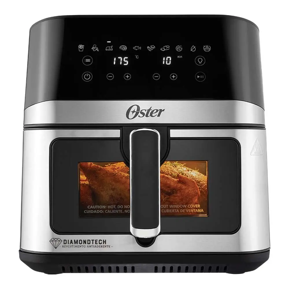 Fritadeira Inox DiamondTech Oster 7,5L com Visor Transparente - 220V