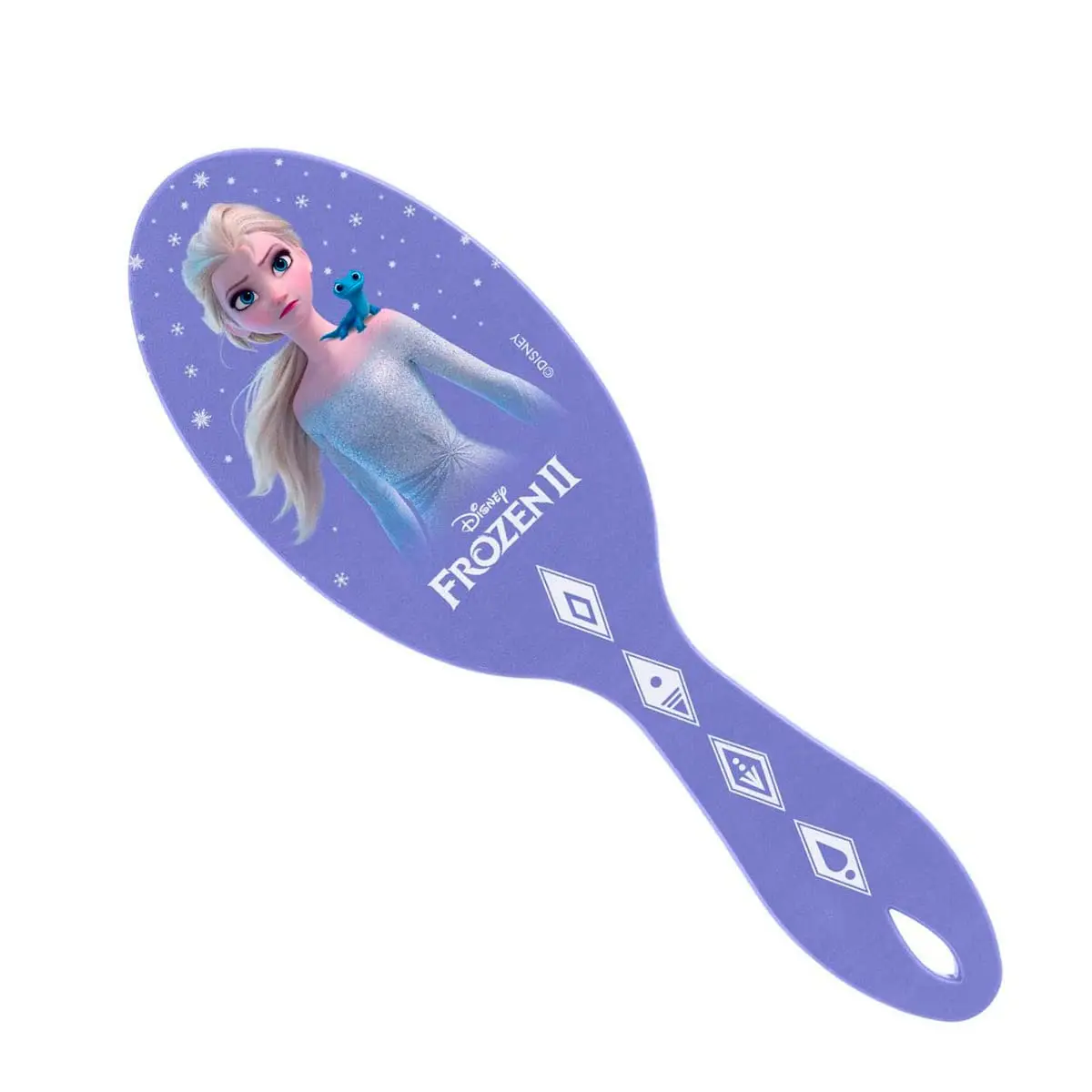 Condor, Escova de Cabelo Frozen, Almofadada, Pinos Plásticos com Pontas Protetoras, Portátil, Multicor