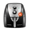 Fritadeira Elétrica Sem Óleo Air Fryer Mondial Mega Family AFN-80-BI 8L Preta/Inox - 110V - 1
