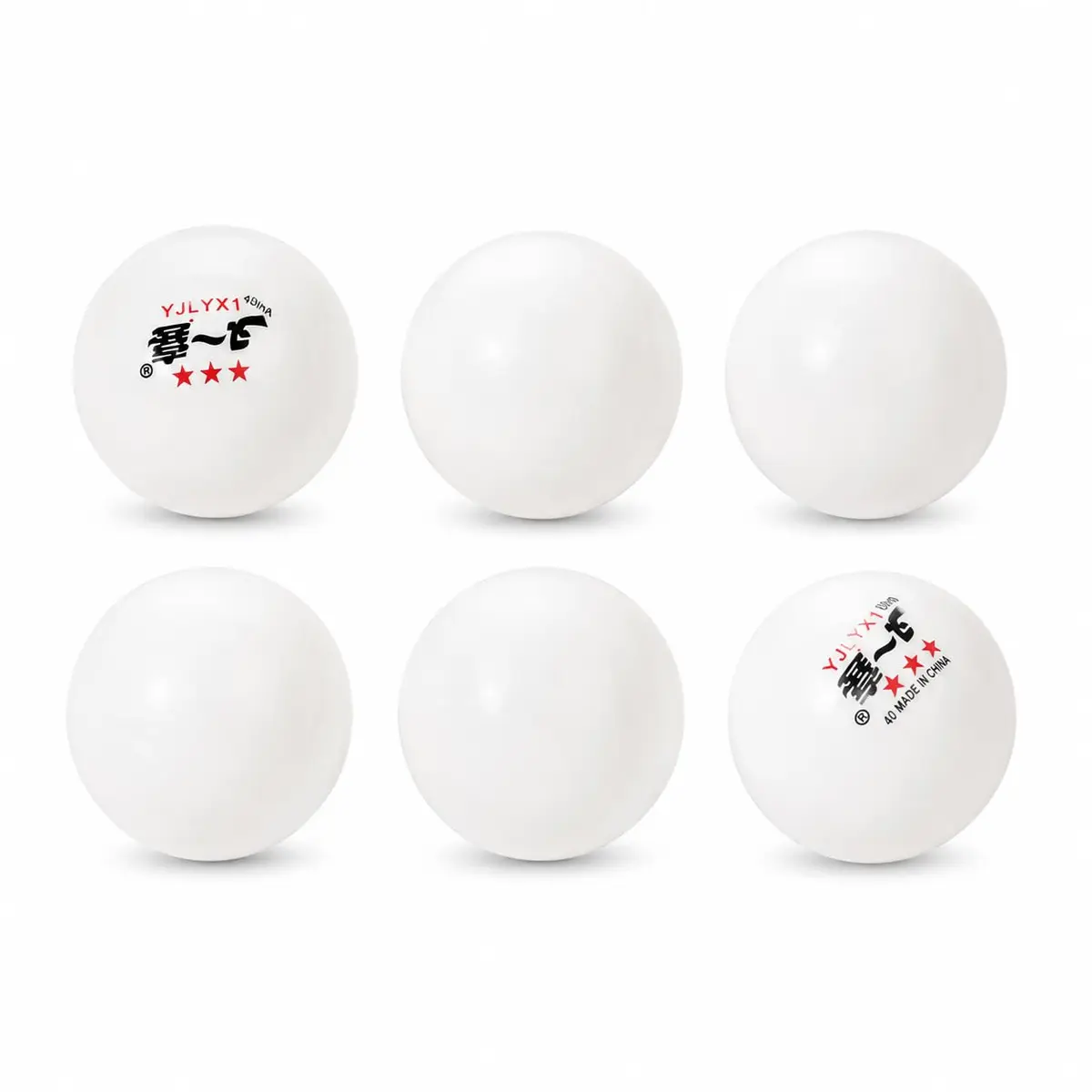 Kit com 6 Bolinhas de Ping Pong | Leves e Resistentes para Tênis de Mesa Jogos e Treinos | Branca - 40mm