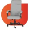 Cadeira De Escritório Presidente Ergonomica Moob Vegas Cinza - 1