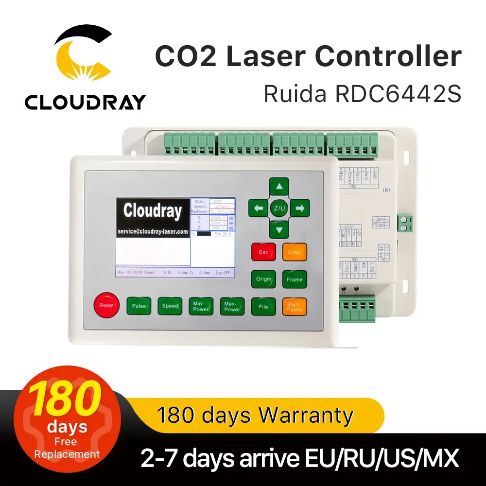 Cloudray Ruida RD RDC6442G Controlador DSP a laser Co2 para máquina de gravação e corte a laser RDC 6442 6442G 6442S