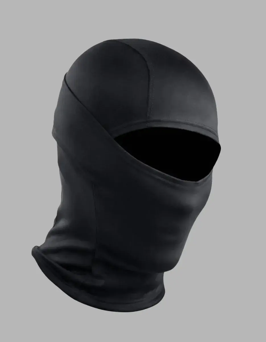 Balaclava Touca Ninja Térmica Motoqueiro Capuz Segunda Pele Preto Lisa Único