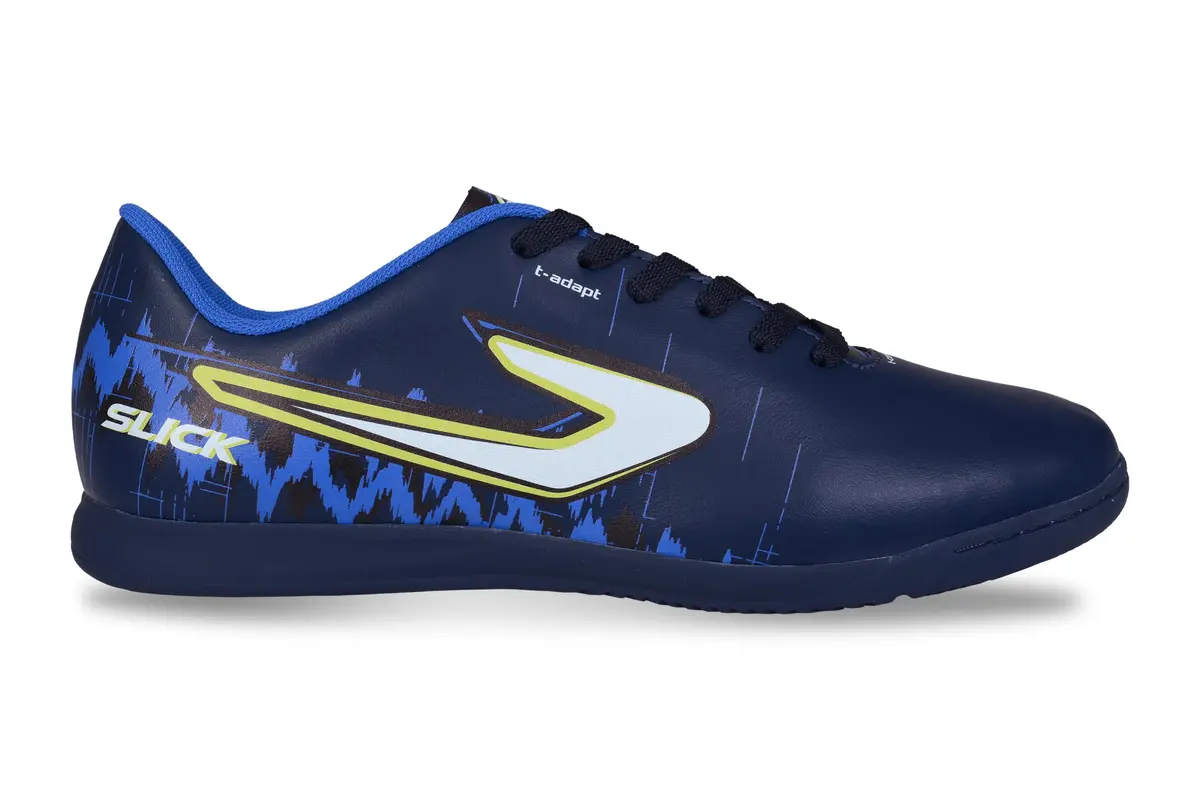 Chuteira Topper Slick VII Futsal Preto/Laranja/Branco,37