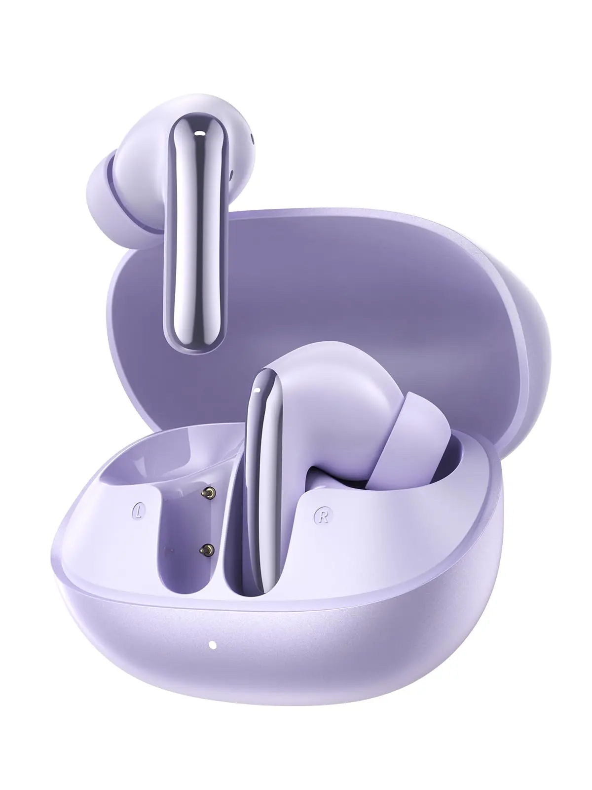 Fones de Ouvido Sem Fio QCY MeloBuds N20, Fone Cancelamento de Ruído Ativo, 6 Microfones ENC para Chamadas Nítidas, 40h de Bateria, Conexão Dupla e Bluetooth 6.0 de Baixa Latência, Roxo