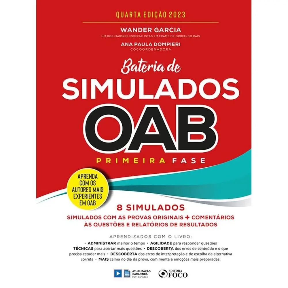 Bateria de Simulados OAB 1ª Fase - 4ª ED - 2023 - 1