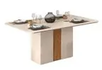 Mesa de Jantar DJ Móveis Londrina 79,5 x 170 x 90cm - Off White/Ginger - 1