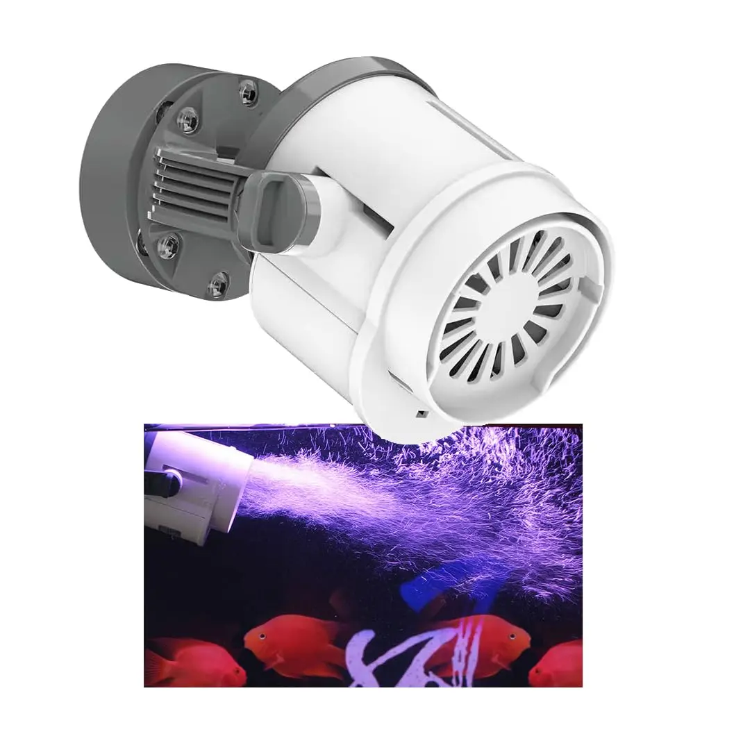 Bomba de Circulação Aquario 8000 L/H com Base Magnética, Bomba de Circulação Wave Maker Silenciosa Tipo Powerhead,Bomba Submersa para Aquários de Água Doce e Salgada (110V)