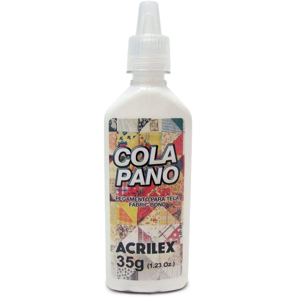 Cola Pano, Acrilex 168120000, Multicor, 35 g, Pacote de 12 - 1