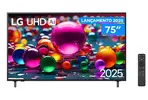 Smart TV 75" LG 4K Ultra HD UHD 75UA8550PSA webOS 25 α7 AI Processor 4K Gen8 Alexa 3 HDMI 2 USB - 1
