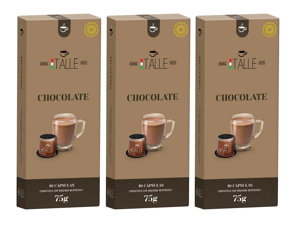 Cápsulas Chocolate Compatíveis Café Italle 30 Und