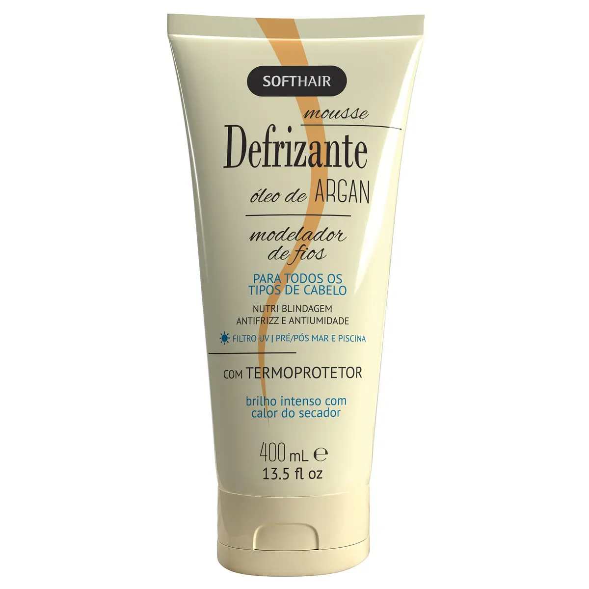 Defrizante Óleo de Argan Softhair - 400ml, Soft Hair, 400 ml