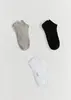 Kit 3 Meias Soquete Unissex Multicoloridas