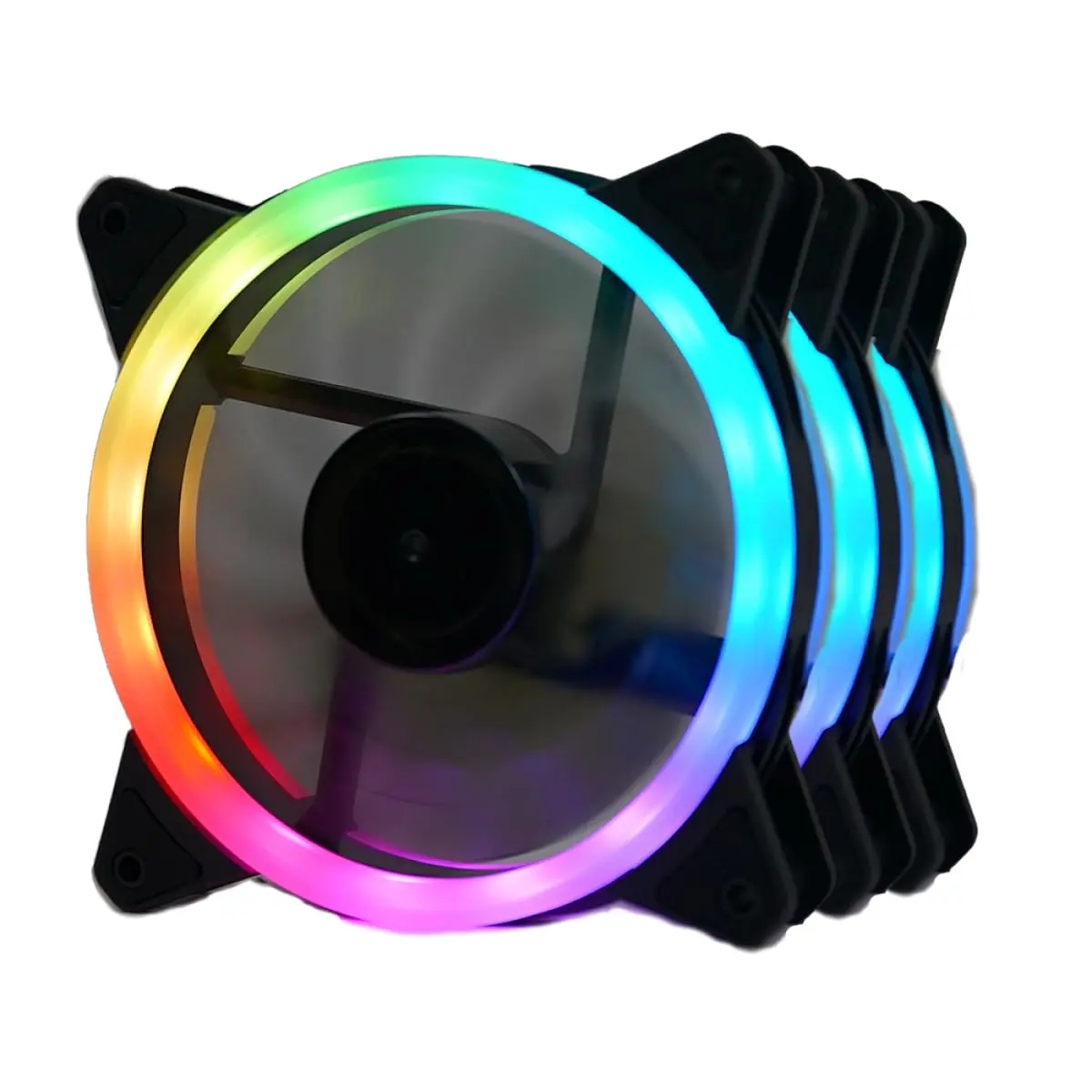 Kit Fans Gamer Redragon F011 RGB 120mm 3 unidades 120mm GC-F011