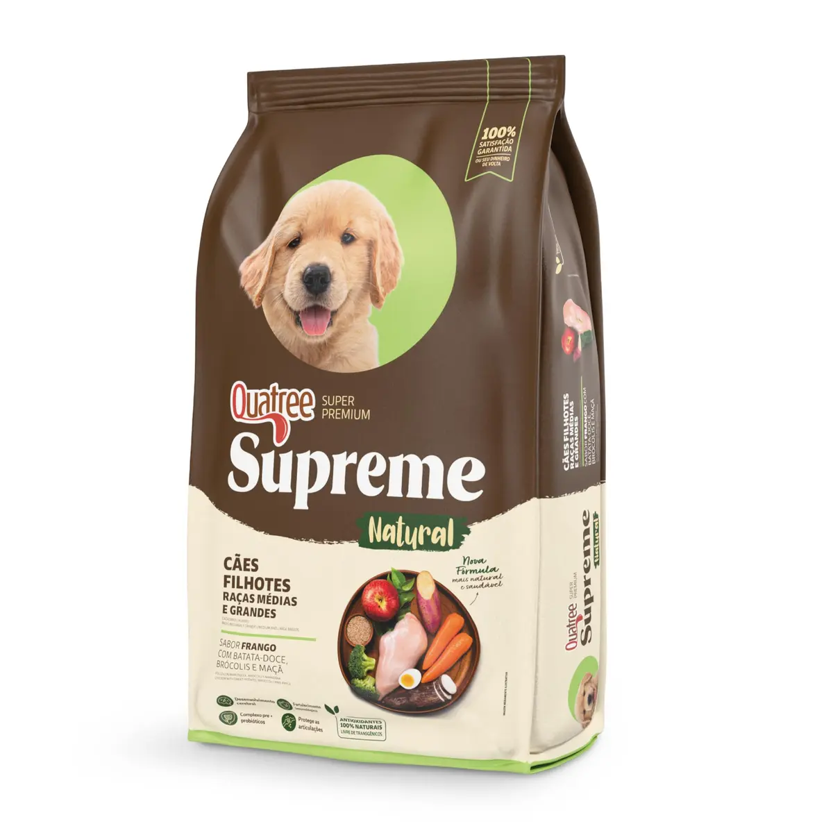 Quatree Supreme Ração para Cães Filhotes Raças Médias e Grandes 15kg