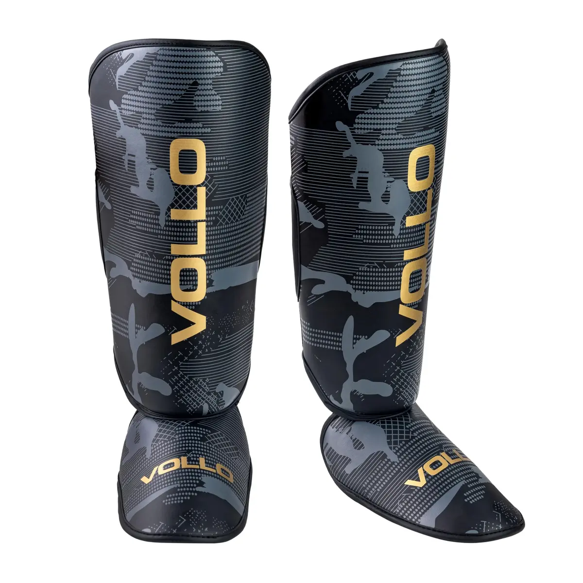 Protetor de Canela Caneleira Muay Thai Kickboxing G/GG PU Vollo