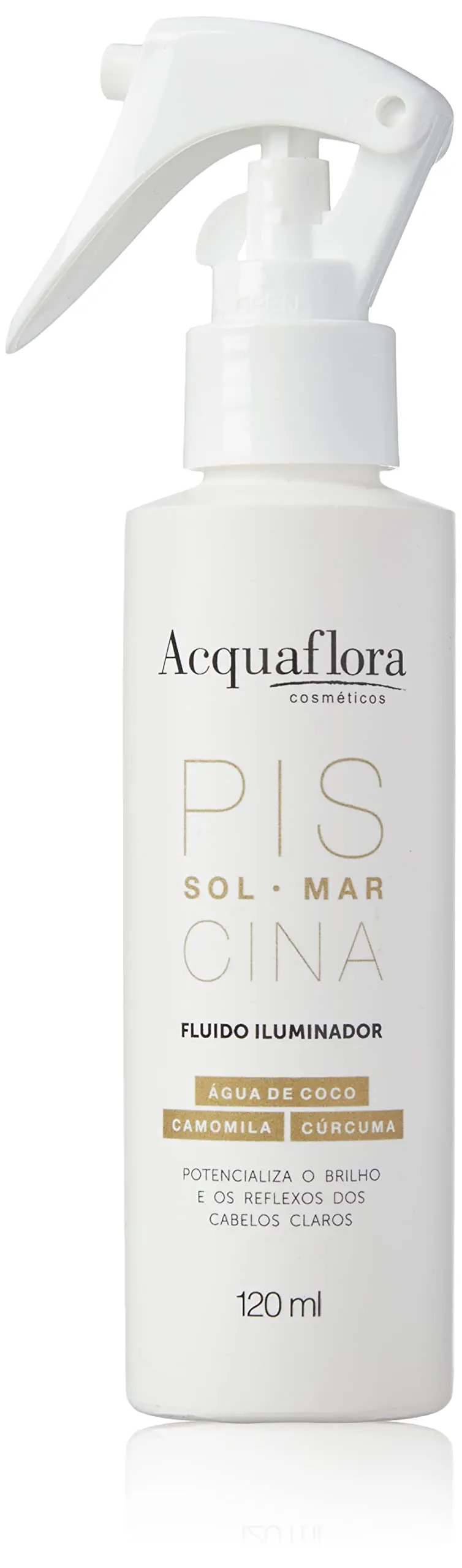 Fluido Iluminador Acquaflora Sol Mar Piscina 120 Ml | Proteção contra os efeitos prejudicados da ação do sol, água do mar e cloro - 1