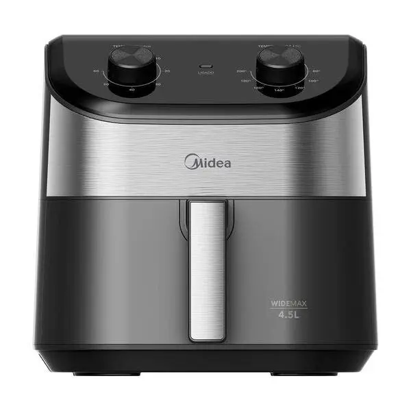 Fritadeira Air Fryer 4 5l Widemax Cyclone Preto E Inox Midea - 1