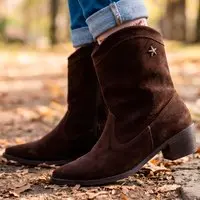Infantil - Bota Texana Menina com Franja e Zíper Lateral Bico Fino Calce Fácil Confortável Leve e Macia Estilo Country Ideal para o Dia a dia Rodeios e Festas - 1