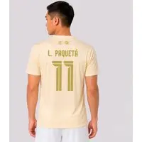 Camisa Flamengo Áureo Bege 11 L. Paquetá - 1