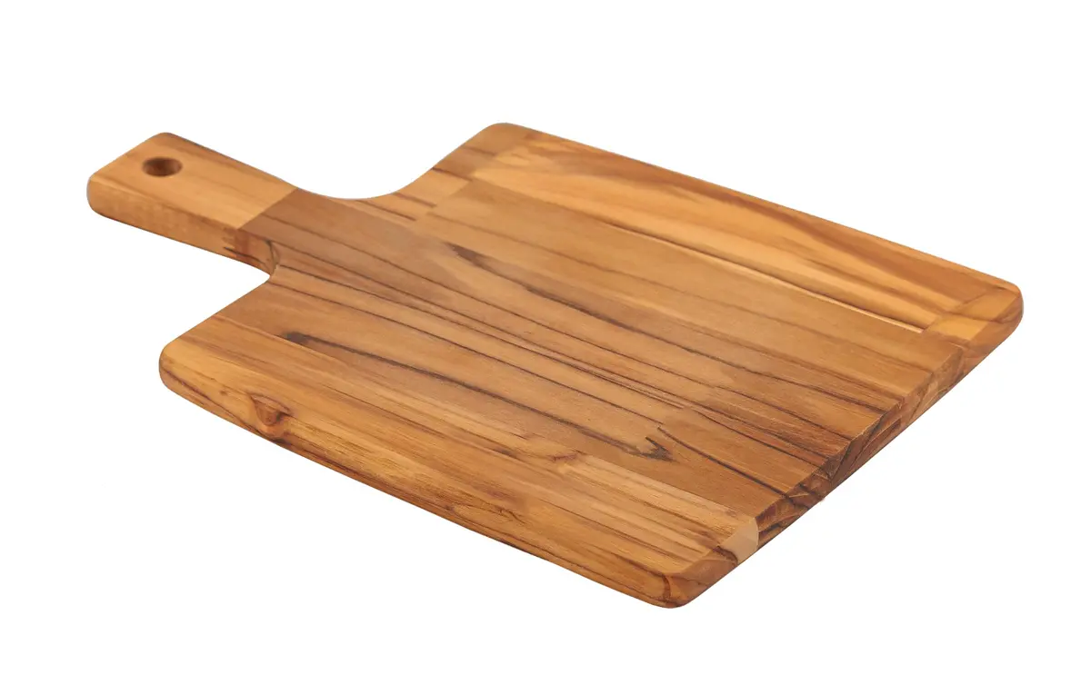 FSC Tábua Retangular Tramontina Kitchen em Madeira Teca com Cabo 34x23,3 cm