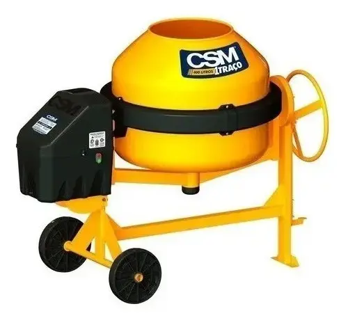 Betoneira 400 Litros Com Motor Mono 1 Traço Super Csm