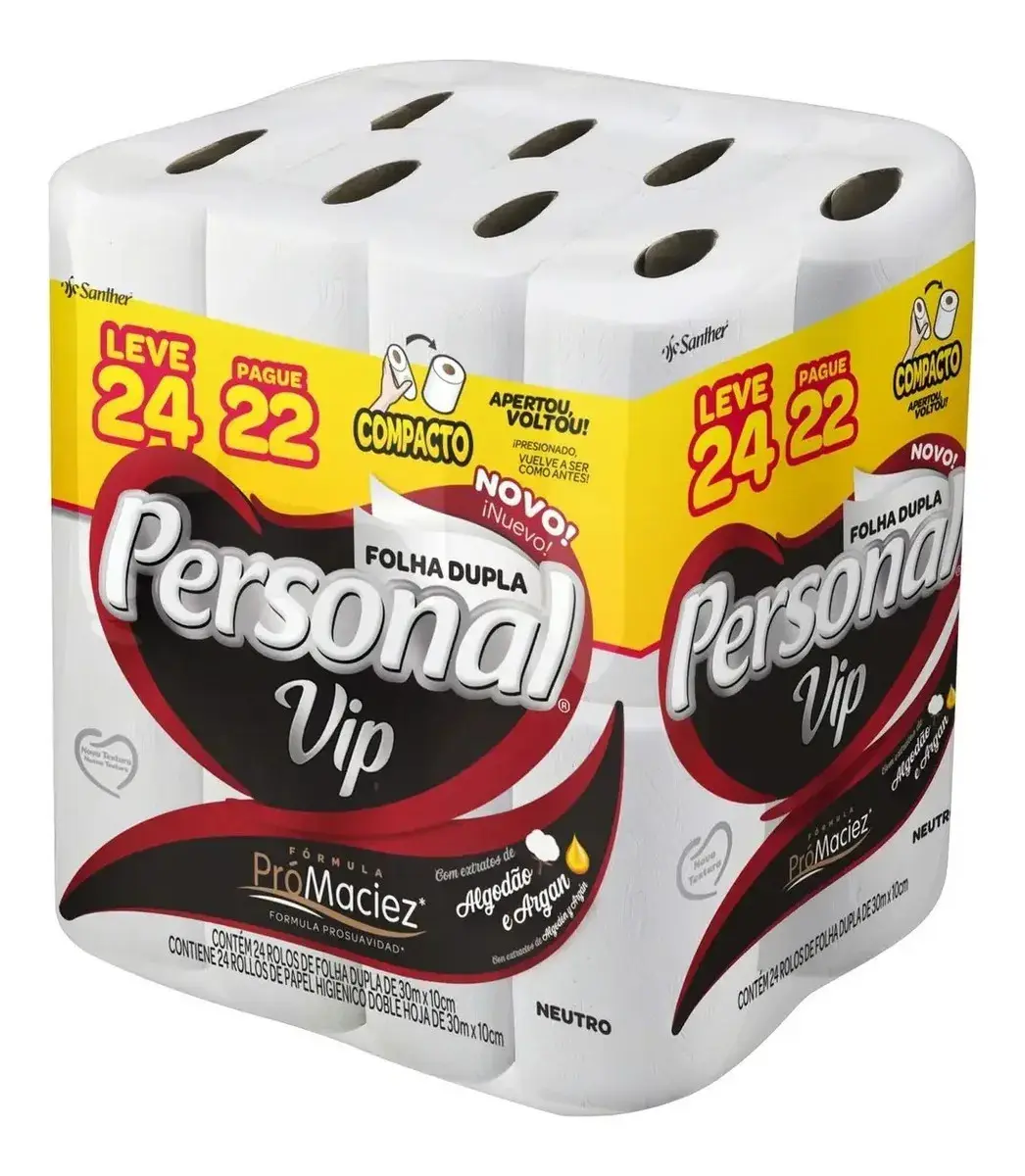 Papel Higiênico Folha Dupla 30m L24p22 Personal thumbnail 3