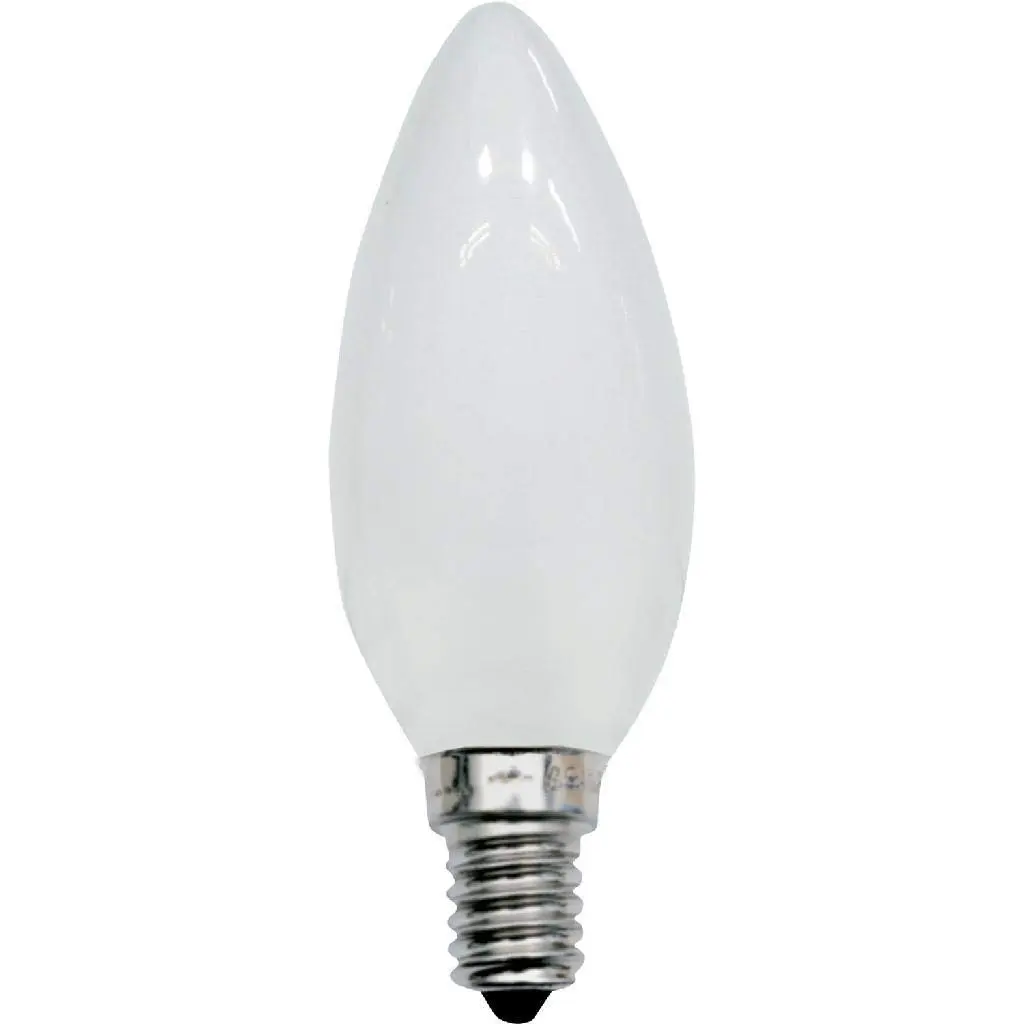 Lâmpada Incandescente Taschibra 40w Vela Lisa Leitosa 220v E-14 - 1