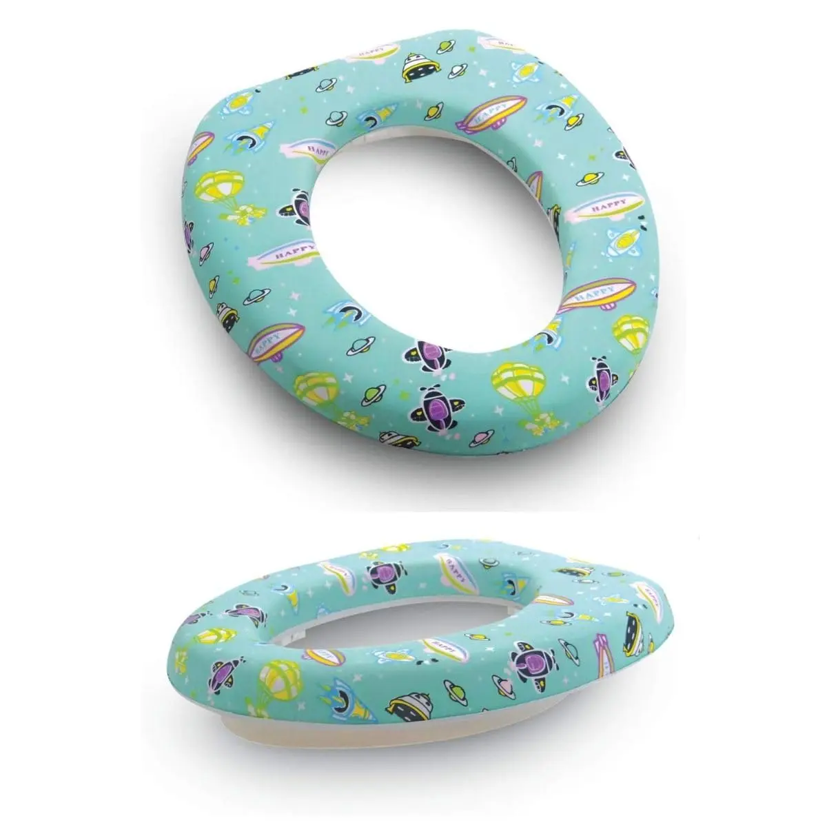 Assento Redutor Infantil Para Vaso Sanitário Troninho Estampado Almofadado Assento Macio e Higienico - 1