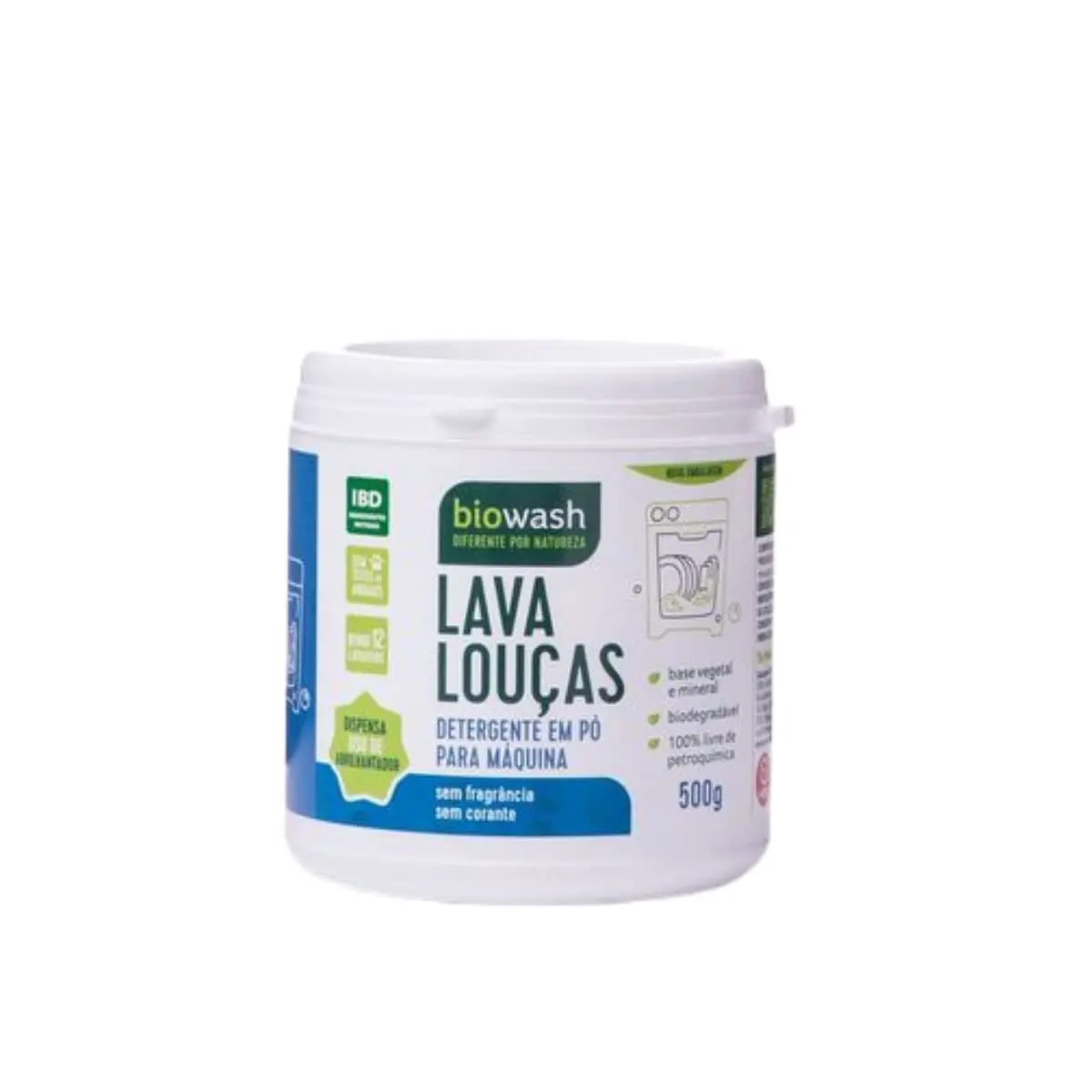 Biowash Bw Lava Louças Em Pó Para Máquina 500 Gr - 1