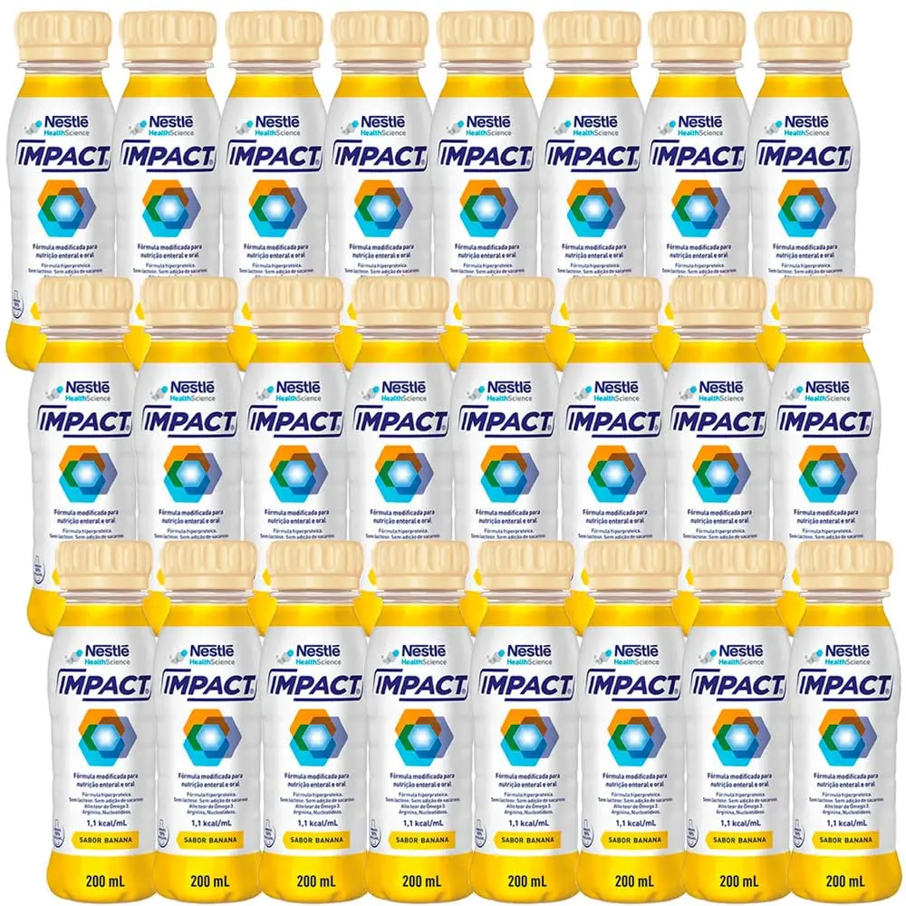 Nutrição Enteral e Oral Impact Banana 200mL TETRAPACK - 24 unidades