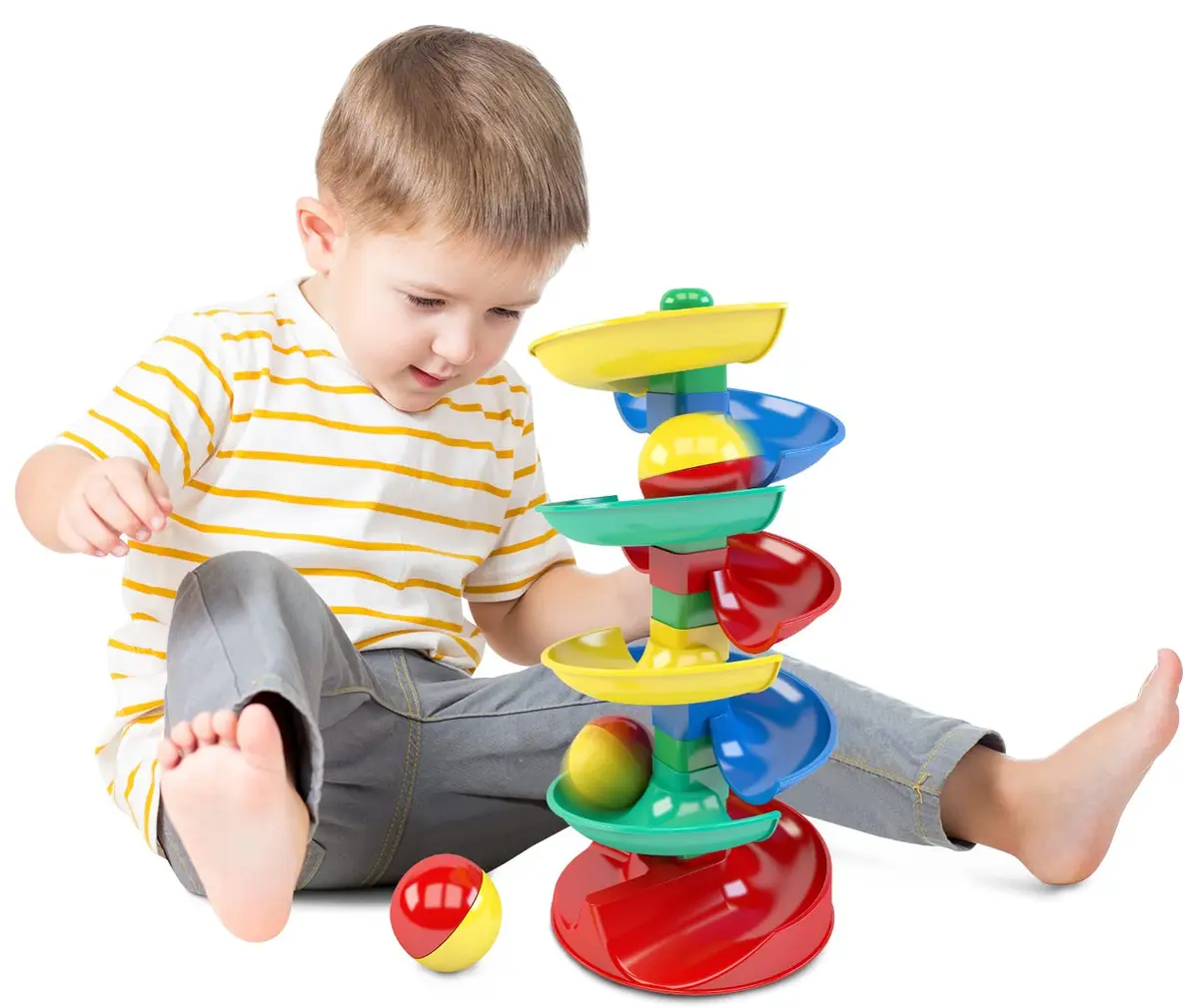 Rola Bola Infantil 18 Peças Blocolândia Dismat - 1