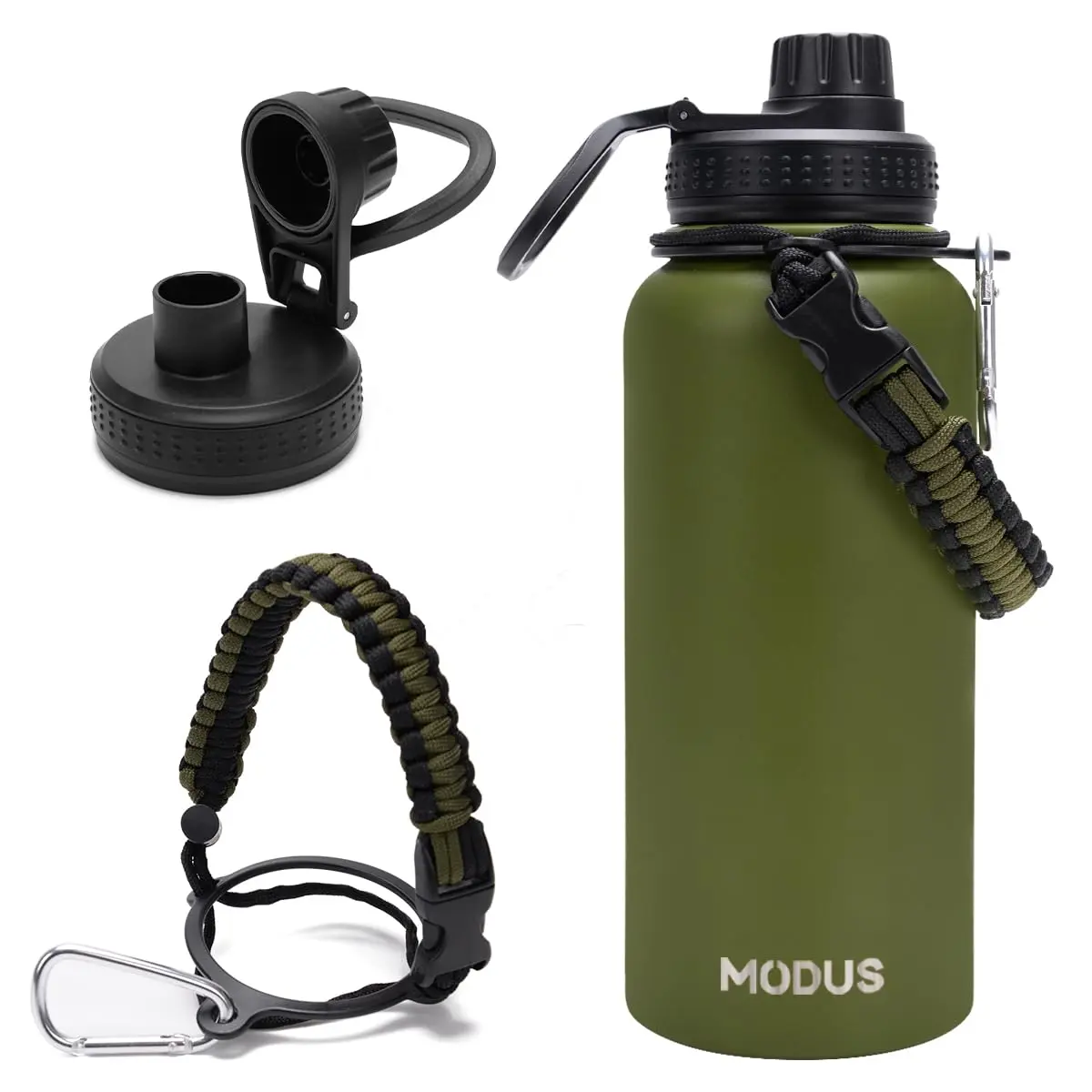 Garrafa Térmica De Água Isolada 950ml De Aço Inox Com Alça | Verde