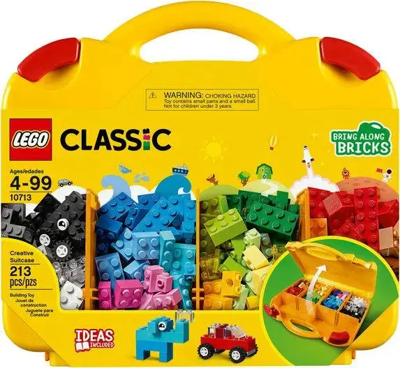 LEGO Classic Maleta da Criatividade 10713; Brinquedo criativo para montar e imaginar; Maleta com peças coloridas para criar bichinhos, supercarros, casas e muito mais; Presente para crianças thumbnail 2