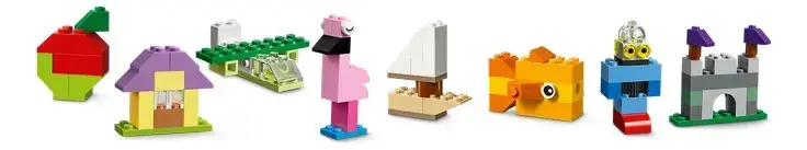 LEGO Classic Maleta da Criatividade 10713; Brinquedo criativo para montar e imaginar; Maleta com peças coloridas para criar bichinhos, supercarros, casas e muito mais; Presente para crianças thumbnail 7