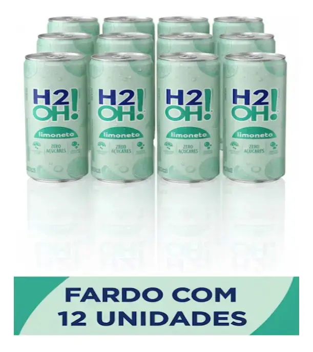 Refrigerante Baixa Caloria H2oh Limão Limoneto 12un 350ml - 1