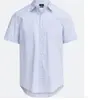Camisa Manga Curta em Algodão com Estampa Azul - 1