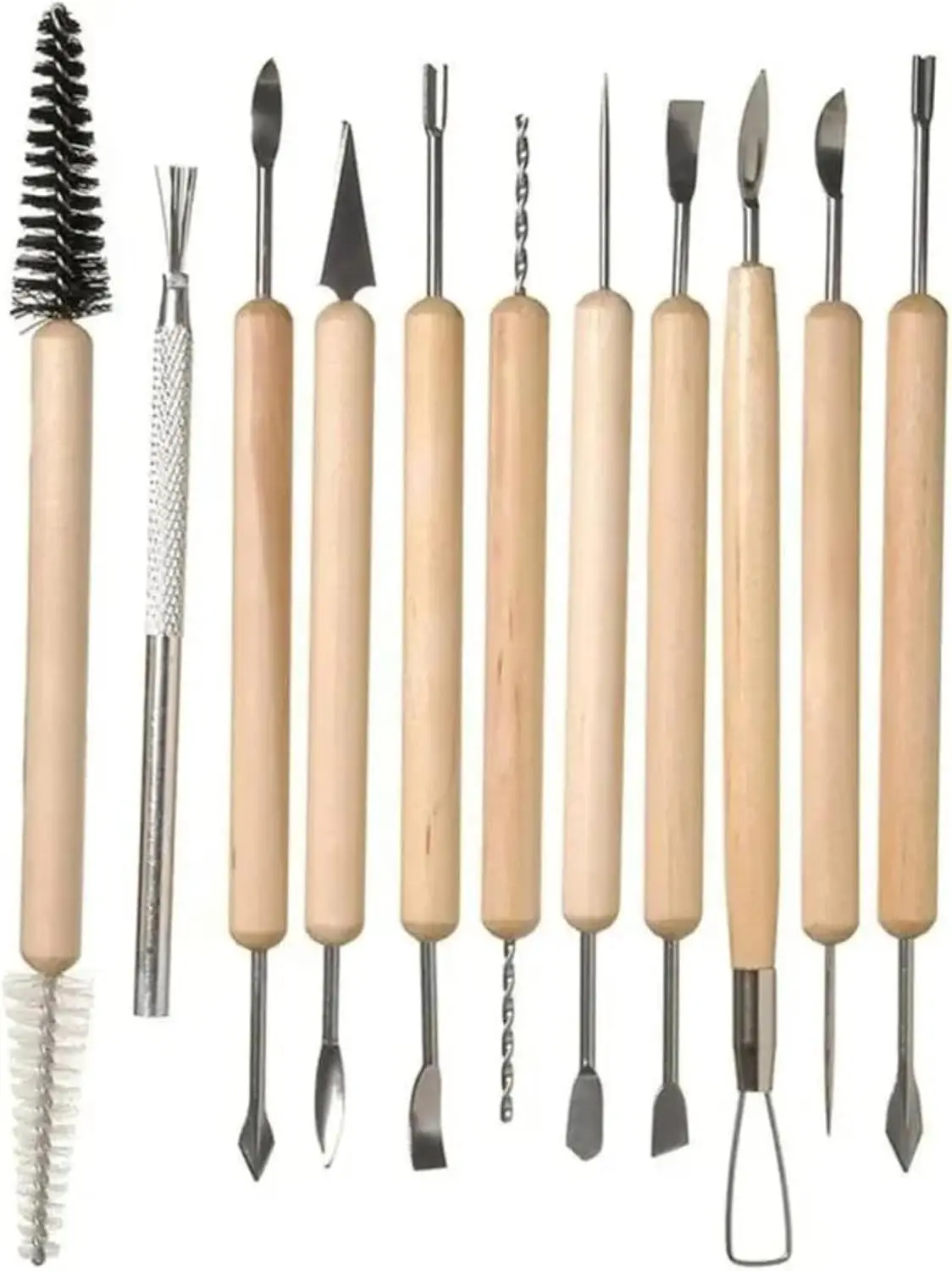 Kit 11 Estecas Para Modelagem Em Cerâmica Fria Conjunto de Ferramentas Para Argila Massinha Porcelana Fria Trabalhos de Artesanato Em Geral