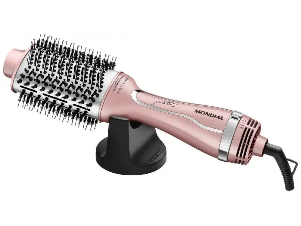 Escova Secadora Mondial By Juliette ES-JU-01 1200W 3 Níveis de Temperaturas Cerâmica - Bivolt
