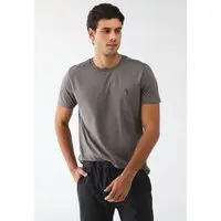 Camiseta Aleatory Reta Logo Cinza - 1
