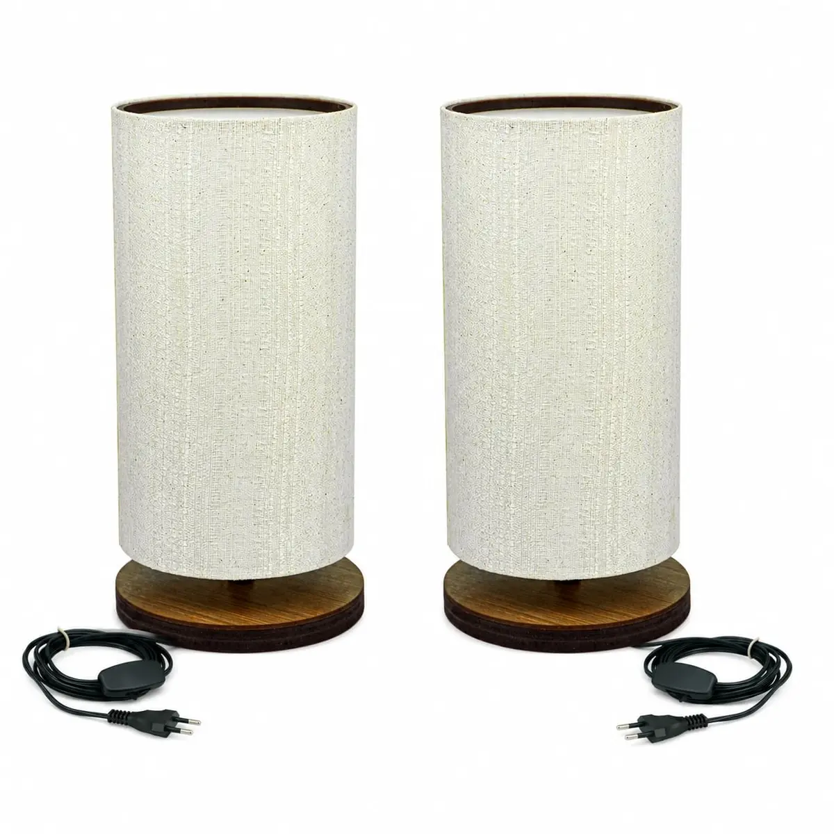 Abajures de Mesa Deli Kit com 2, Cúpula Clara