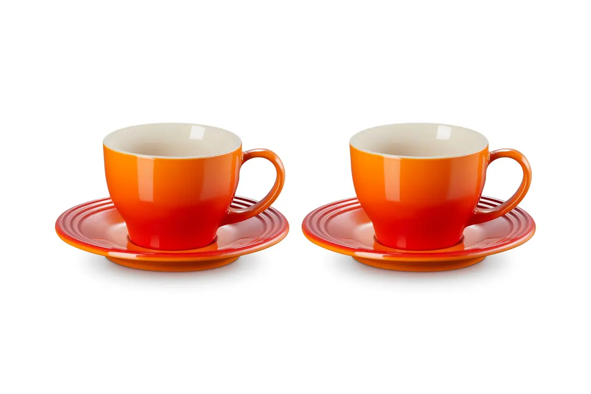 Le Creuset Kit 2 Canecas 200Ml Expresso C Pires Laranja - 1