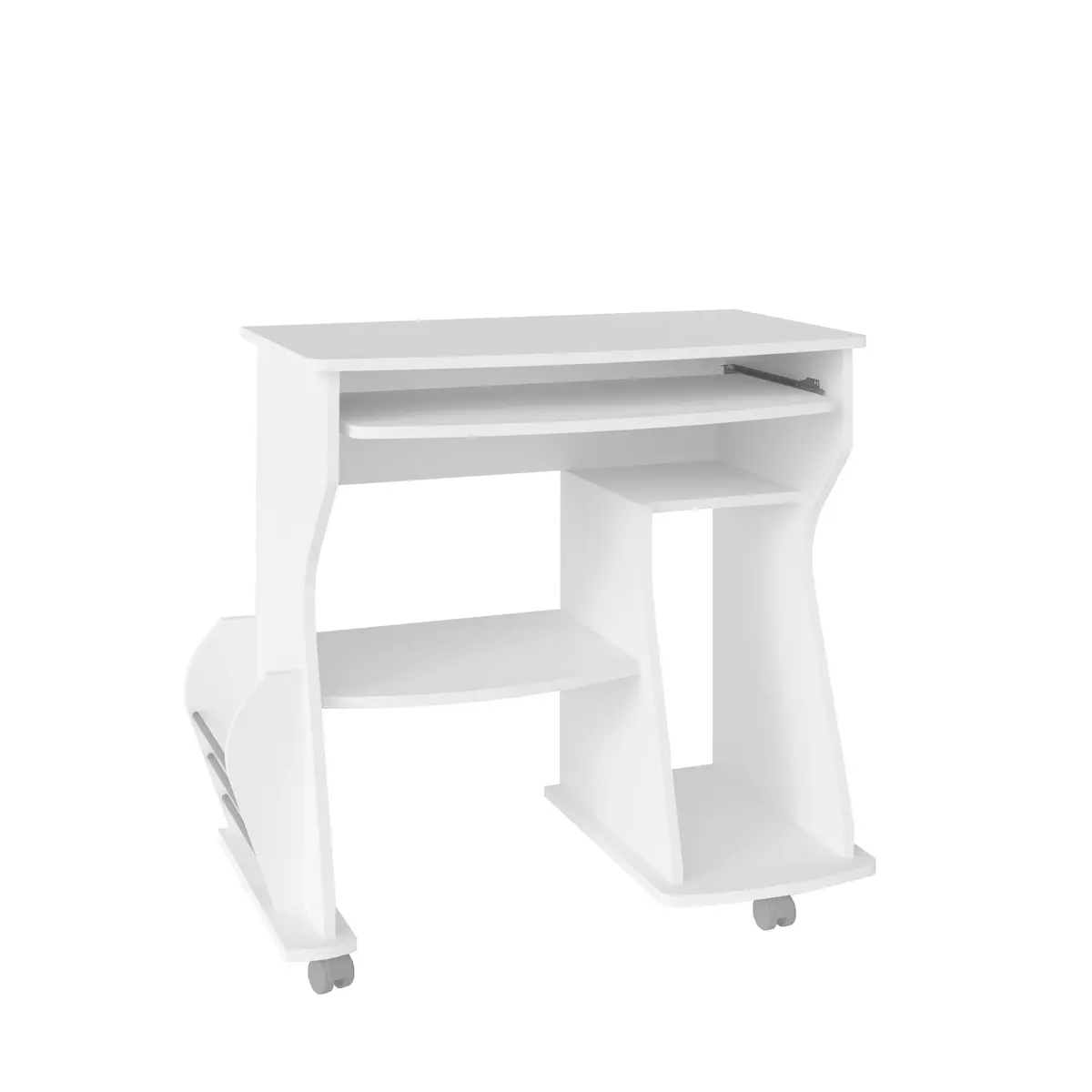 Artely Mesa para Computador 160 com Rodízios, Branco - 1