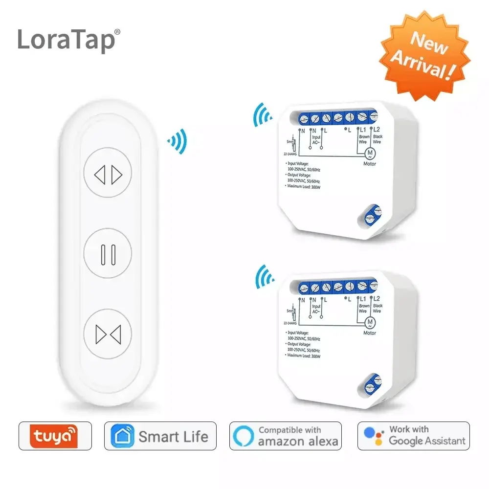 Tuya vida inteligente wifi interruptor de cortina cega com controle remoto para persiana elétrica protetor solar google casa alexa casa inteligente