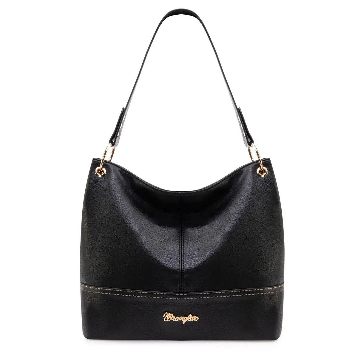 Wrangler Hobo Bolsas femininas de couro vegano com alça superior e bolsas de ombro