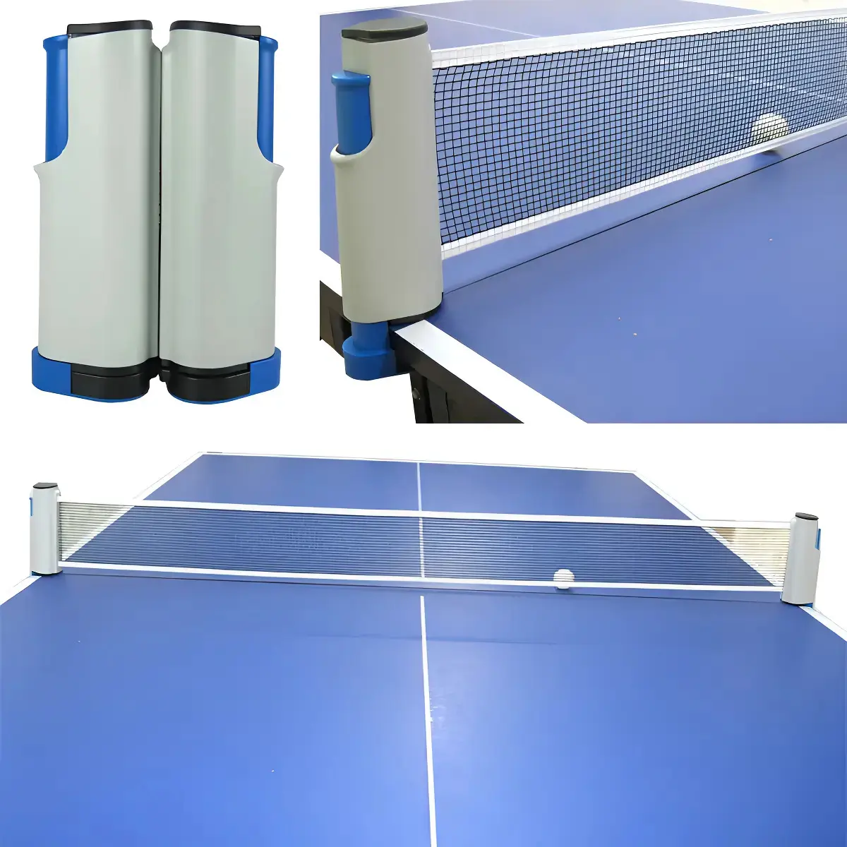 Rede Retrátil Ping Pong Tenis Mesa Ajustável 1,70m Universal Cor Cinza